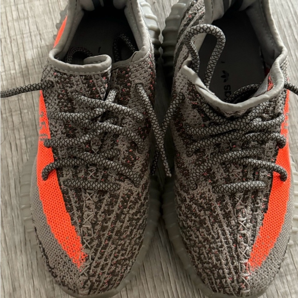 Yeezy 350 boost orange and gray. Great condition!